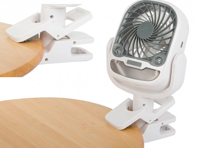 Ventilator USB de masă cu iluminare RGB și umidificator 2 în 1