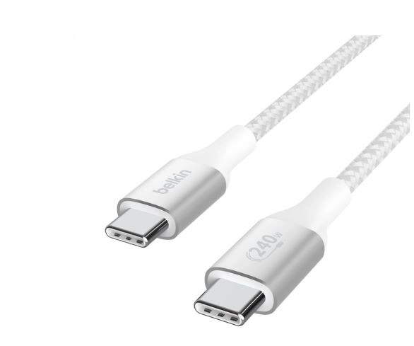 Cablu USB-C la USB-C alb