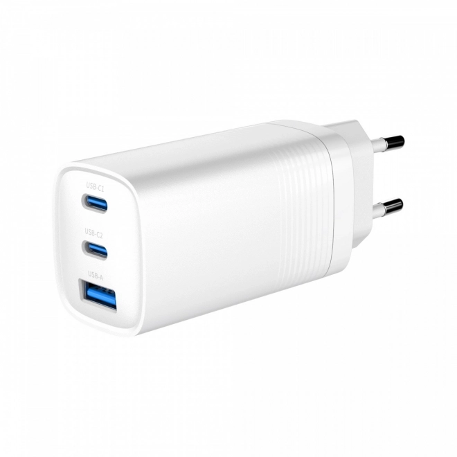 Încărcător rapid cu tehnologie GaN 65W Alb