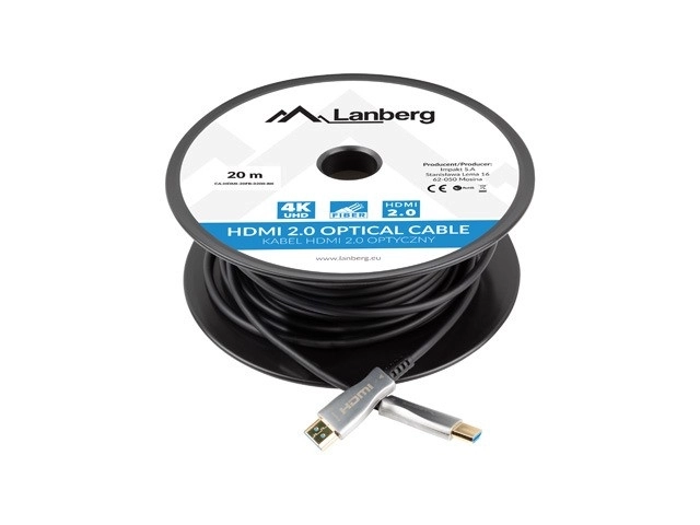 Cablu HDMI Lanberg M/M V2.0 20m Negru