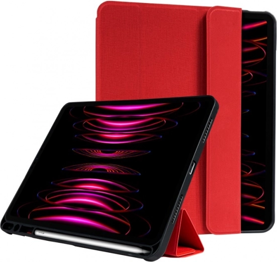 Etui FlexFolio iPad Pro 11, iPad Air 11 și iPad Air 10.9 cu suport pentru Apple Pencil roșu