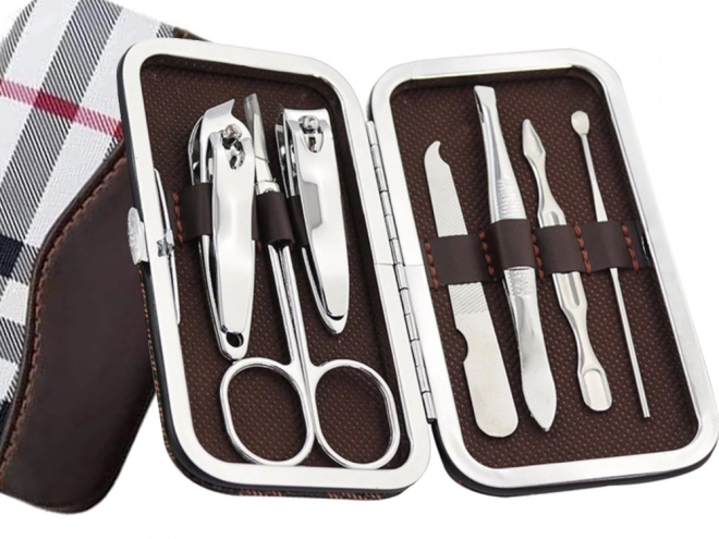 Set manichiură și pedichiură cu clești pentru unghii, 7 piese