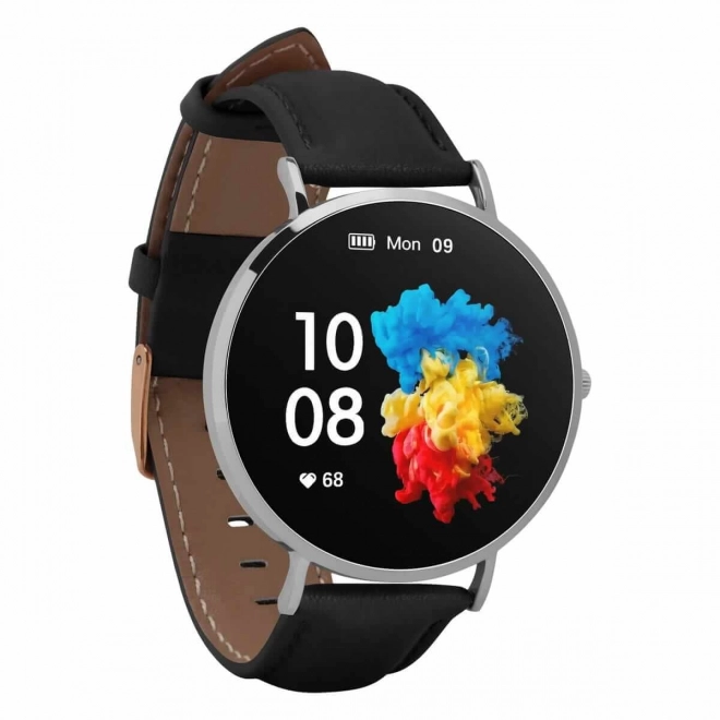 Smartwatch argintiu-negru Verona