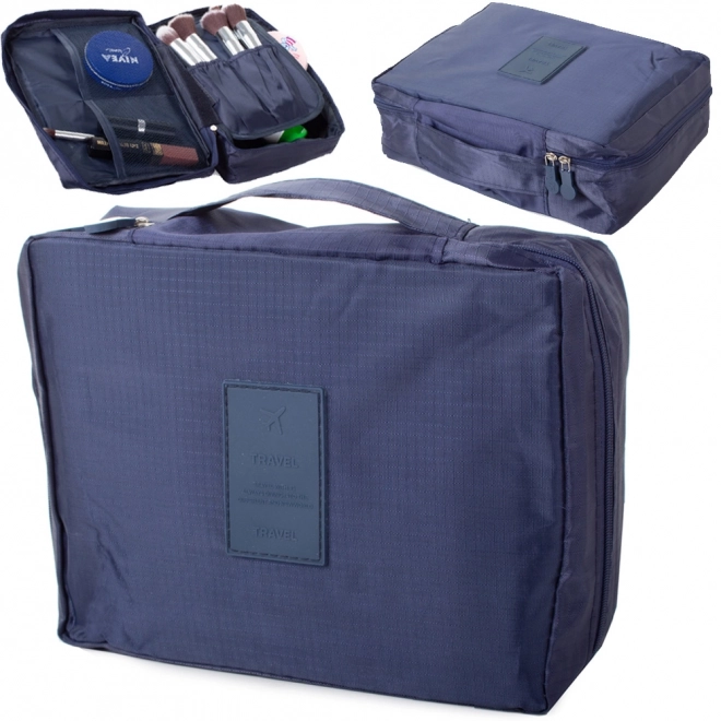 Organizator turistic cosmetice albastru