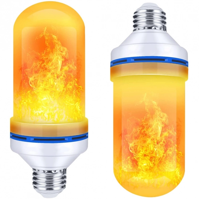 Bec LED decorativ flacără vie E27 9W
