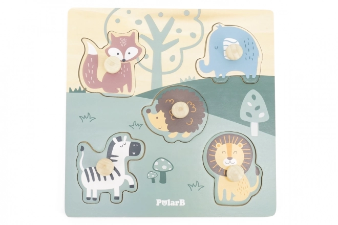 Puzzle cu mânere Polar B pentru copii