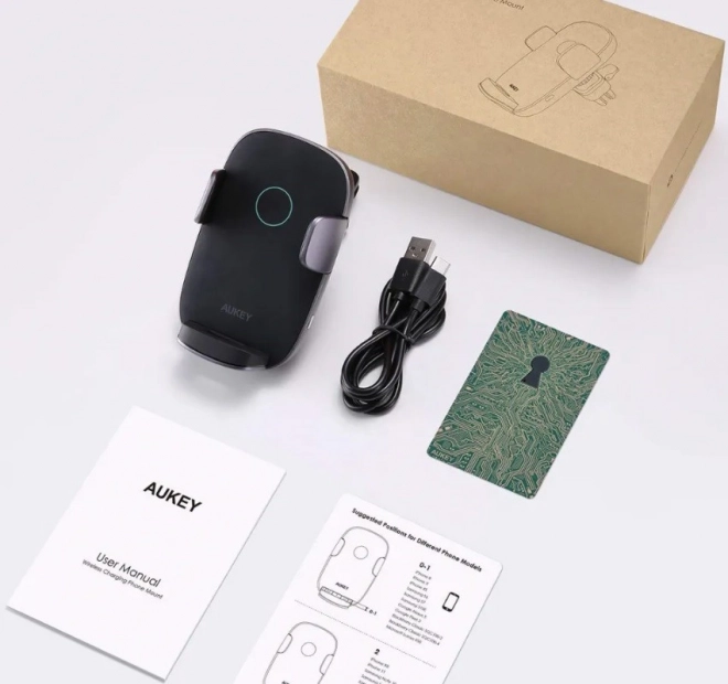 Încărcător auto wireless universal Qi 10W