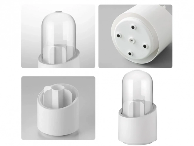 Organizator rotativ pentru cosmetice cu capac