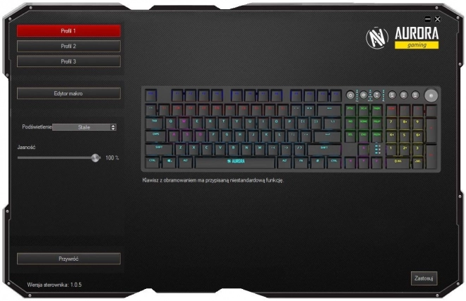 Tastatura mecanică de gaming Aurora