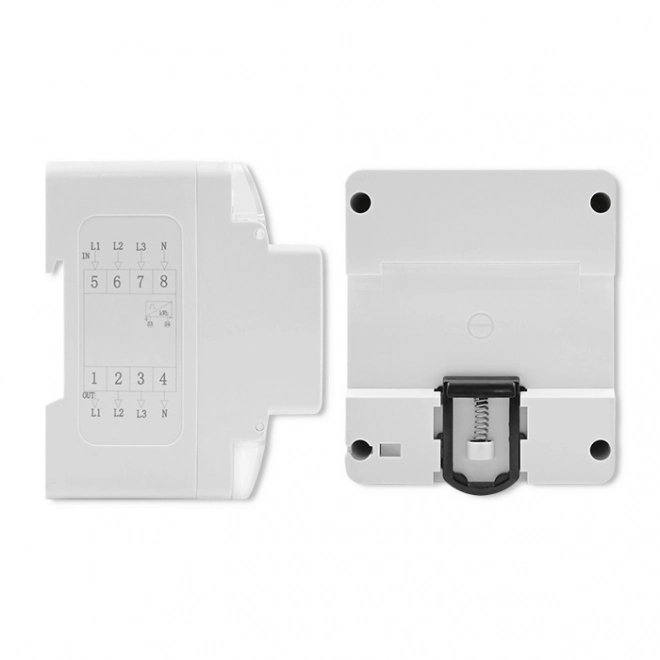 Contor electronic de energie trifazic Qoltec pentru montaj pe șină DIN