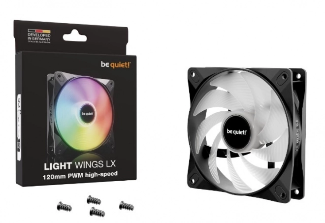 Ventilator cu iluminare Be Quiet Light Wings 120mm PWM
