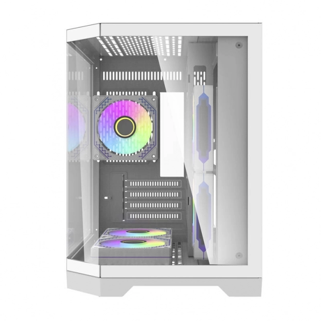 Carcasă Pc Darkflash Ft350 Cu 5 Ventilatoare ARGB Alb