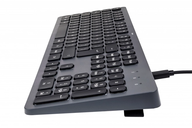 Tastatură Hama cu fir negru-gri