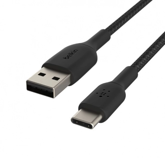 Cablu impletit USB-C la USB-A 3m negru