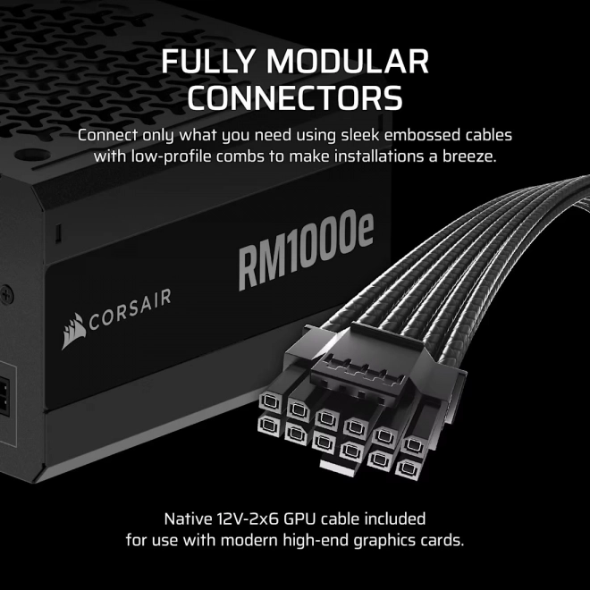 Zasilator modular Corsair seria RME 1000W Gold
