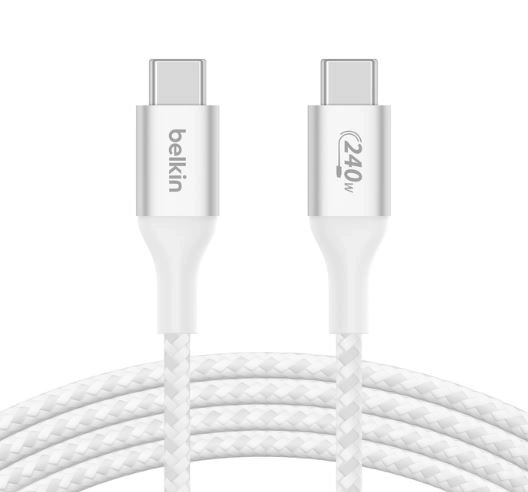 Cablu USB-C la USB-C alb