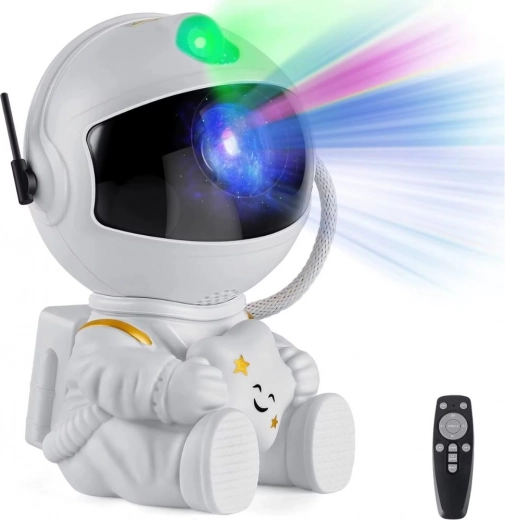 Proiecție galactică cu stele și nebuloase