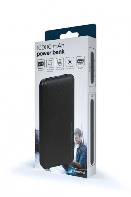 Powerbank negru 10 000 mAh