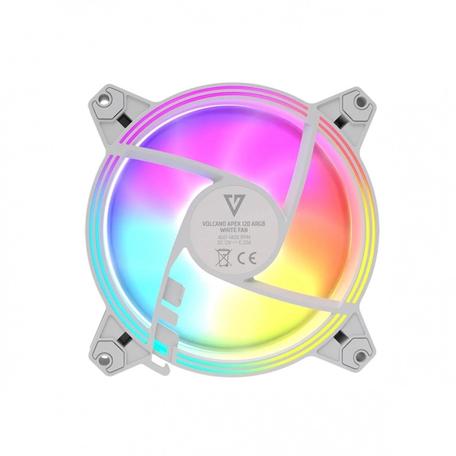 Ventilator Volcano Apex ARGB 120 mm alb