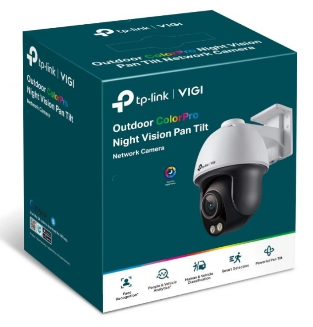 Cameră de supraveghere VIGI 4MP Pan/Tilt cu Vision Nocturn ColorPro
