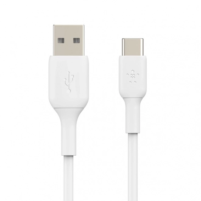Cablu USB-C la USB-A 15 cm alb