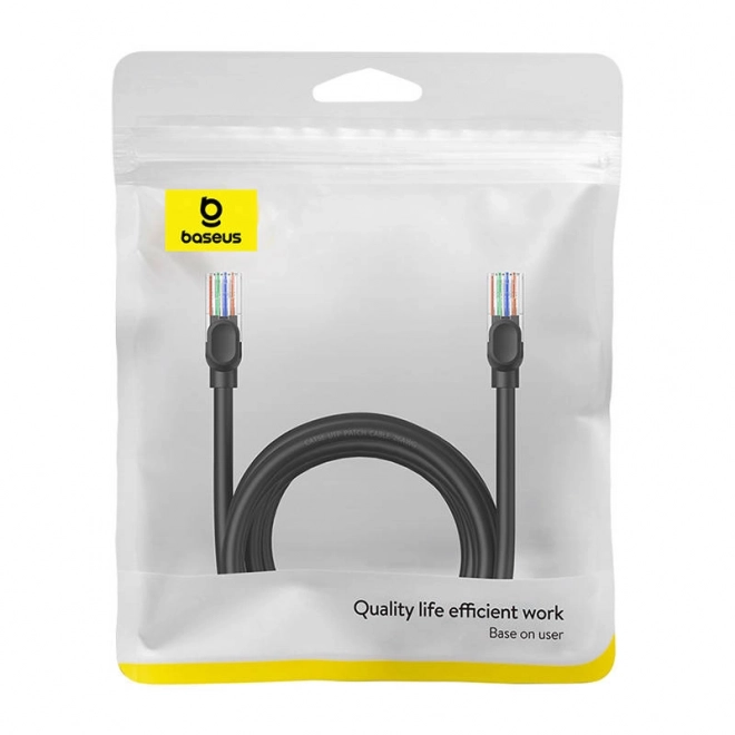 Cablu de rețea Baseus Ethernet CAT5 de 5 m negru