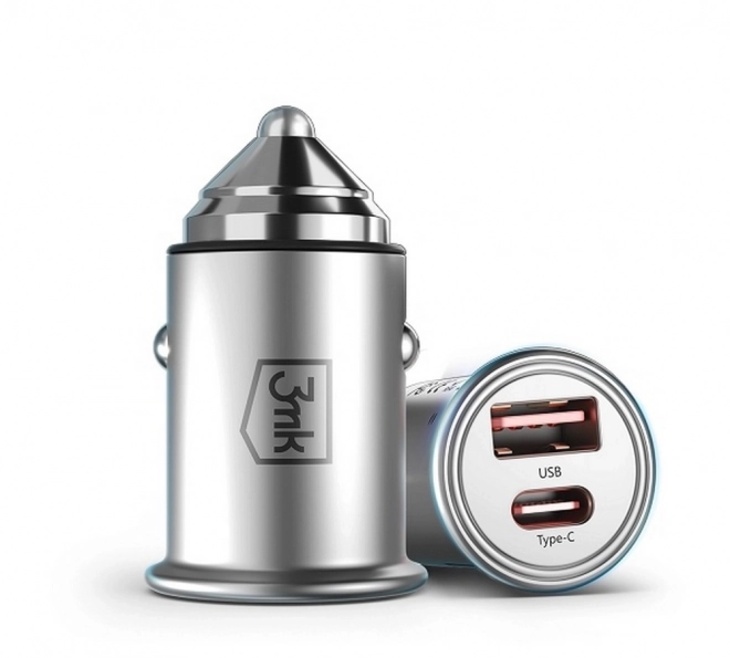 Încărcător auto Hyper 30W cu USB-C și USB-A