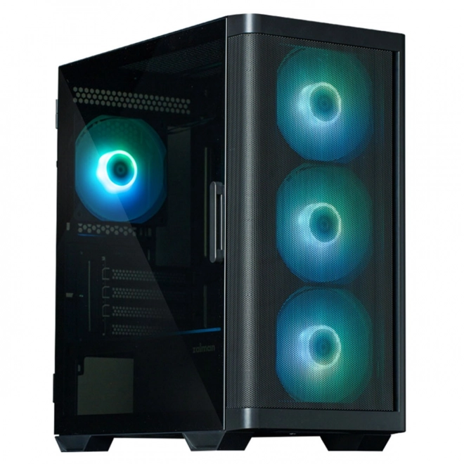 Carcasă PC M4 neagră mATX Mini Tower 4 ventilatoare ARGB