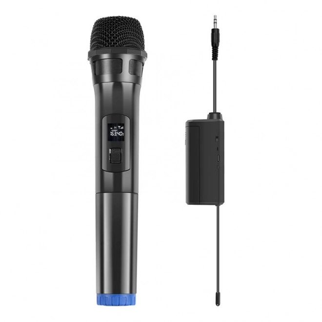 Microfon dinamic fără fir UHF negru