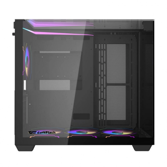 Carcasa PC Darkflash TH285 cu 4 ventilatoare neagră
