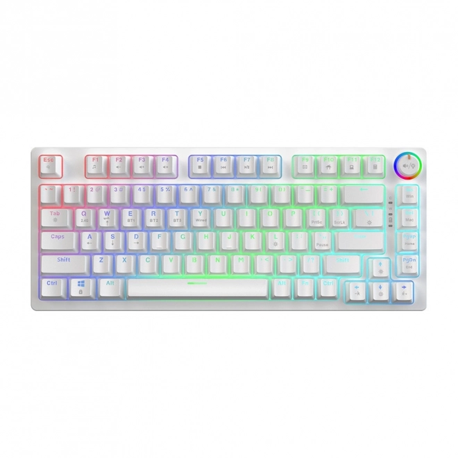 Claviatură mecanică fără fir Phenix White cu switch-uri Gateron Yellow
