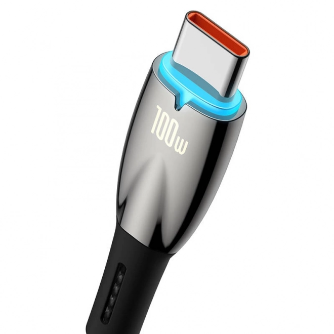 Cablu USB-C Baseus Glimmer 100W negru