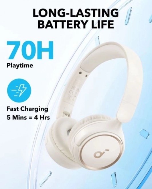 Căști audio Soundcore H30i albe