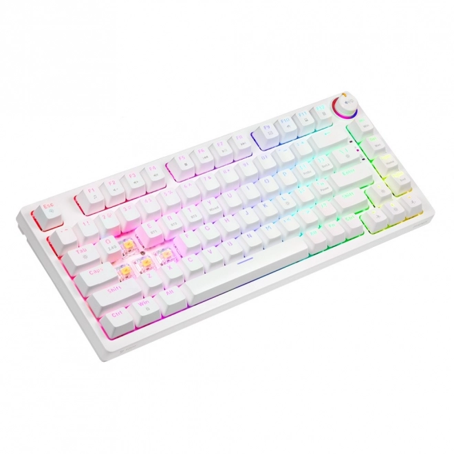 Claviatură mecanică fără fir Phenix White cu switch-uri Gateron Yellow