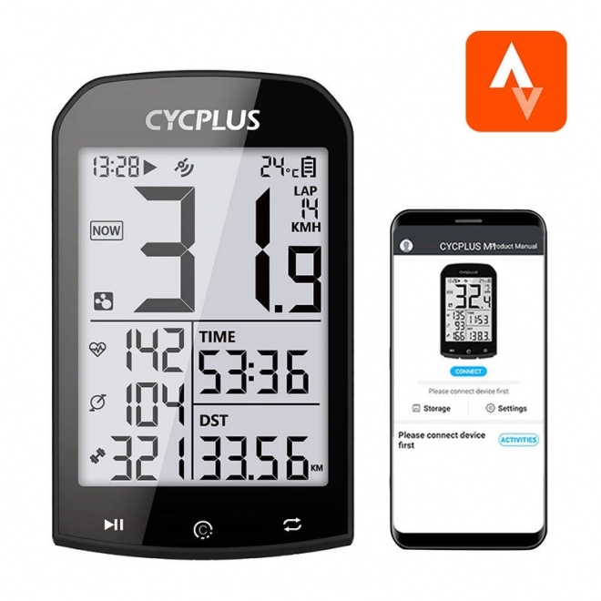 Ciclocomputer GPS Cycplus M1