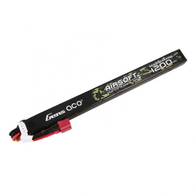Baterie Lipo Gens Ace pentru Airsoft 11.1V 1200mAh cu conector T lung
