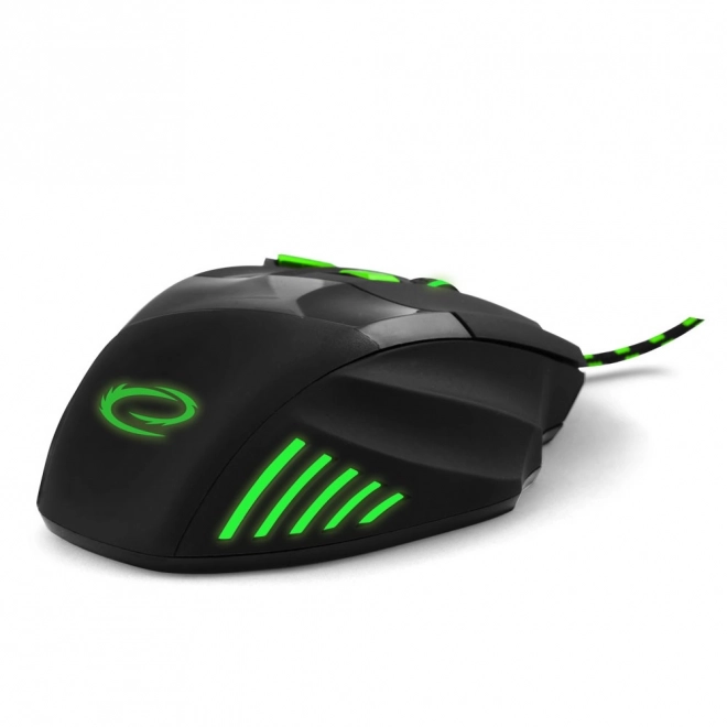 Mouse de jocuri cu fir Esperanza verde