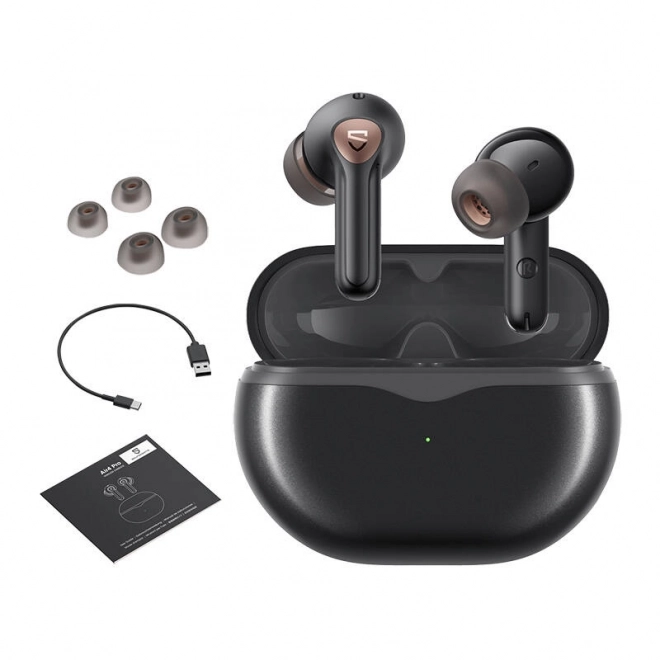 Căști wireless cu ANC Soundpeats Air 4 Pro negre