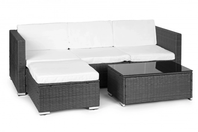 Set de canapea și masă modulară din ratan gri MultiGarden