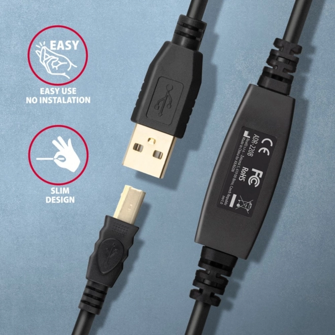 Cablu activ USB 2.0 cu amplificator 20m