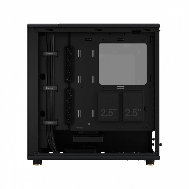 Carcasă Fractal Design North neagră cu elemente din lemn