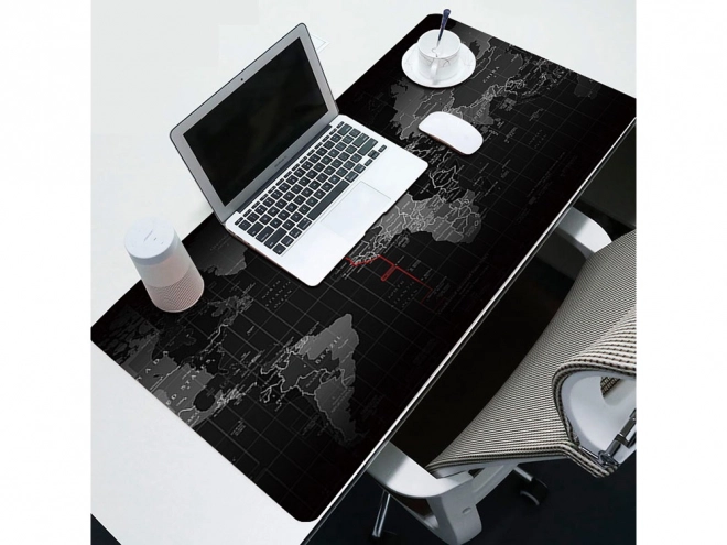 Mare mouse pad gaming cu hartă mondială biuțională xxl 80x30