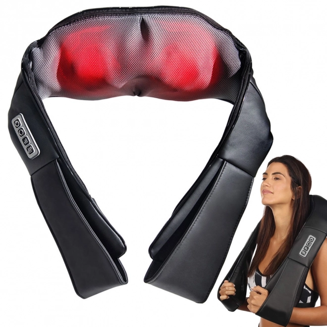 Masažer electric 3D Shiatsu pentru gât, umeri și spate
