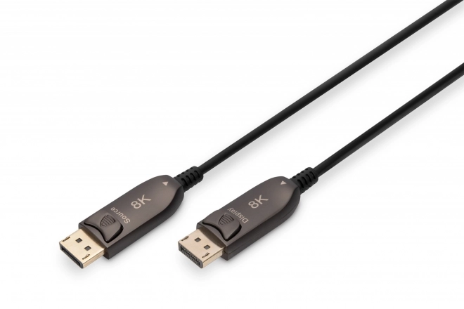 AOC DisplayPort 1.4 8K/60Hz UHD DP/DP M/M cablu hibrid negru – 20 m