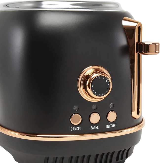 Toster negru-cupriuit Heritage