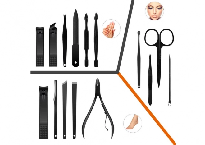 Set accesorii manichiură și pedichiură din oțel tungsten