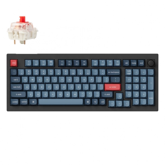 Tastatură mecanică wireless Keychron V5 Max cu buton rotativ RGB