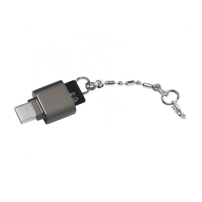 Cititor de carduri microSD USB-C pe breloc