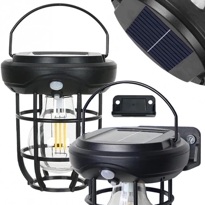 Lampa solară cu senzor de apus și mișcare