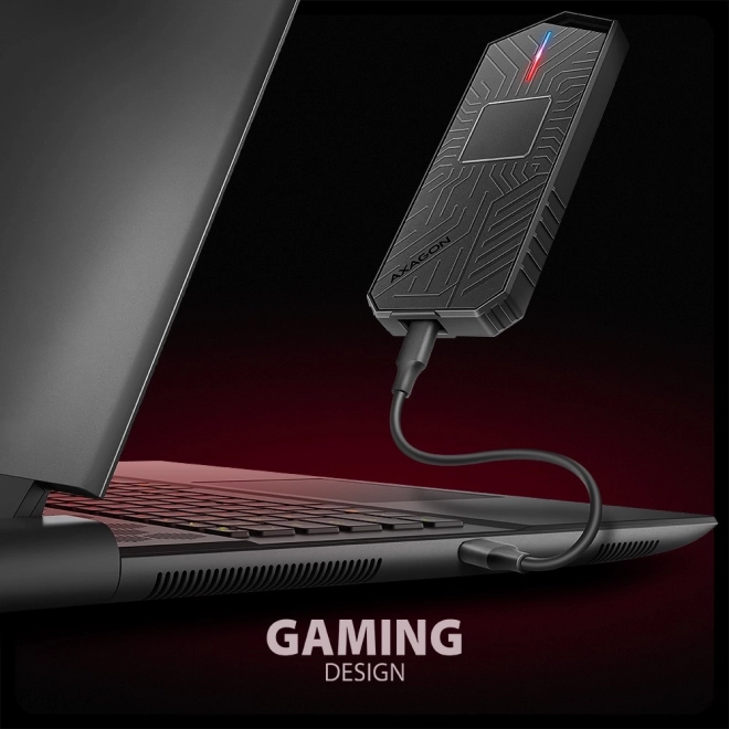 Carcasa externă din aluminiu pentru SSD M.2 NVMe/SATA cu interfață USB-C 3.2 Gen 2 pentru gaming